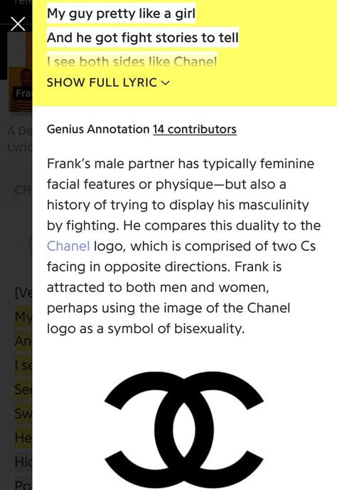 is chanel about being bi